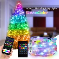 Luces de Hadas de Cumpleaños Decoración LED Controlable por APP Resistente al Agua RGB para Hogar Fiesta de Boda el Día de San Valentín - details 6