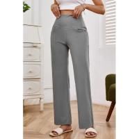 Pantalones de pierna ancha para mujer, cintura alta, lisos, rectos, tres nuevos en otoño, moda coreana, cómodos - details 20