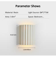 【Tricolor Light】TOMAXIN 10W Nordic Creative Bedroom Wall Lamp Modern  Bedside Lamp Personality Staircase Porch Aisle Wall Lamp - details 8