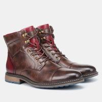 Cómodas botas de cuero para hombre,Botas para hombre,Primavera y Otoño 2025 Nuevo Tamaño 39-45 - details 11