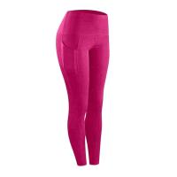 Body de gimnasio de entrenamiento push-pull de cintura alta con bolsillo lateral para mujer, pantalones deportivos para correr y yoga - details 20