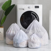 Bolsa grande para lavar la ropa, bolsa portátil para lavar ropa, organizador de red, sujetador sucio, calcetines, ropa interior, almacenamiento de zapatos, cubierta para lavadora de ropa, 4 Uds. - details 1