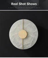 Tomaxin Lámpara de Pared de Mármol 20CM Luz Nocturna de 3W Diseño Sencillo y Natural - details 5
