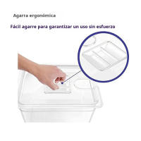 Contenedor Sous Vide de 6L Machina de Asado de Carne con Tapa Cocina Lenta de Inmersión para Almacenamiento de Alimentos Material de Plástico Duradero - details 3