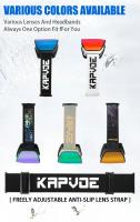 Kapvoe-Gafas de esquí con protección UV400 para hombre y mujer, lentes de snowboard, máscara deportiva de invierno, antiniebla - details 11