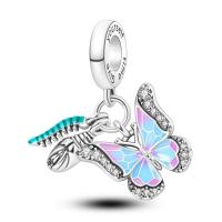 Silver Fit-pulsera de circonio para mujer, serie de mariposas de 3mm, joyería artesanal, nuevos artículos, Material metálico - details 36