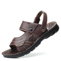 Sandalias Hombre de Cuero con Punta Cerrada - Ajustables, Resistentes al Agua y Antideslizantes, para Pesca, Playa y Viajes de Verano - details 1