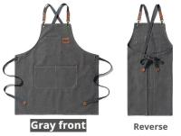 Delantal de cocina profesional, accesorios de cocina Chepron de lona a la moda, correas novedosas para tienda de barbacoa, salón de uñas - details 6