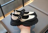 Zapatos de cuero para niños y niñas, calzado de boca baja, moda de Corea del Sur, fondo grueso, Simple, versátil, Primavera, 2024 - details 7