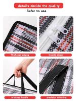 Bolsa de Almacenamiento de Cintas Tejidas de Gran Capacidad Bolsa de Almacenamiento de Ropa de Mudanza Plegable Caja de Almacenamiento de Algodón Forro - details 2