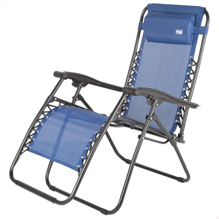 Playa Plegable antivuelco, Peso máximo soportado 150Kg., Estable y Resistente, Reclinable con Ajuste posición, Medidas pos. 52x73x106 cm, Medidas pos. tumba (61080) - 1