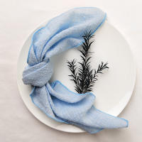 Paquete de 10 Servilletas de Gaza de Sápalo Verde Puro Algodón Ideal para Decoración de Boda, Uso Diario, Toalla de Té - details 13