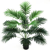 Palmera Artificial grande de 65/82cm, plantas falsas altas, ramas de Monstera Tropical, hojas verdes de plástico para decoración al aire libre del jardín y el hogar - details 1