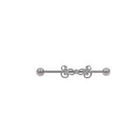 14G * 1,6*38mm colorido cz barbell industrial Hélix cartílago de oreja-piercing conch pendiente de barra pendientes joyas de cuerpo - details 21
