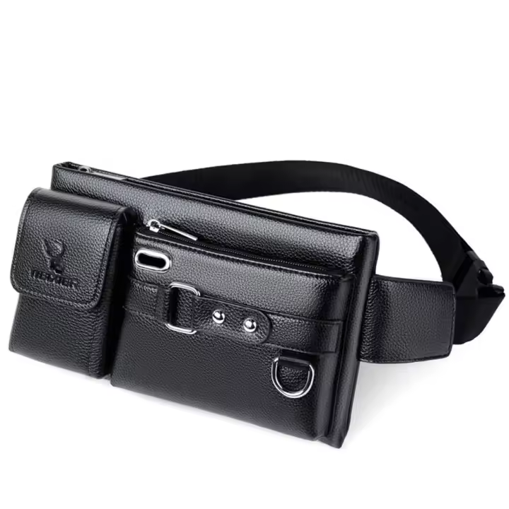 Equipo de cinturón deportivo para hombre, bolsa de mensajero con bolsillos deportivos, bolsa de cintura para hombre - 1