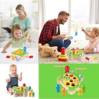Juego de Pesca Magnético Montessori, Juguete magnético, Madera, Habilidades motoras - details 5