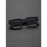 Gafas de Sol Cuadradas de Moda 1/2 PC Montura de Plástico Para Hombres y Mujeres Uso Diario - details 13