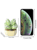 Micro particle building block simulation succulent small potted plant bouquet ornaments for children's assembled building block - details 17