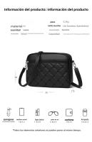 Bolso de mujer de alta gama, exquisito, de nueva temporada, versátil, tipo mensajero, pequeño y cuadrado. - details 4