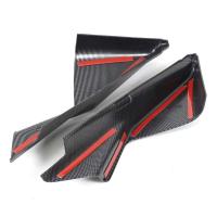 Utilizado para Nissan 370Z 2009-2020 pegatinas decorativas de pilar triangular interior delantero, decoración del pilar A del coche, patrón de fibra de carbono - details 8