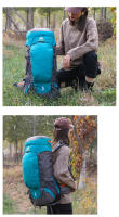 Mochila de Montañismo para Acampar y Senderismo de 65L con Cubierta de Lluvia Bolsa Grande para Hombros de Hombre Material de Nylon Capacidad Ajustable Ideal para Deportes al Aire Libre - details 11