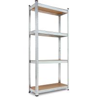 Estanterías metálicas de almacenamiento 160x90x40cm 700kg 4 estantes MDF organizador taller - details 17