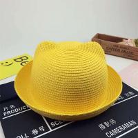 Gorra para niños, decoración de orejas para niños de verano, sombrero de Panamá ppy para niño sólido - details 6