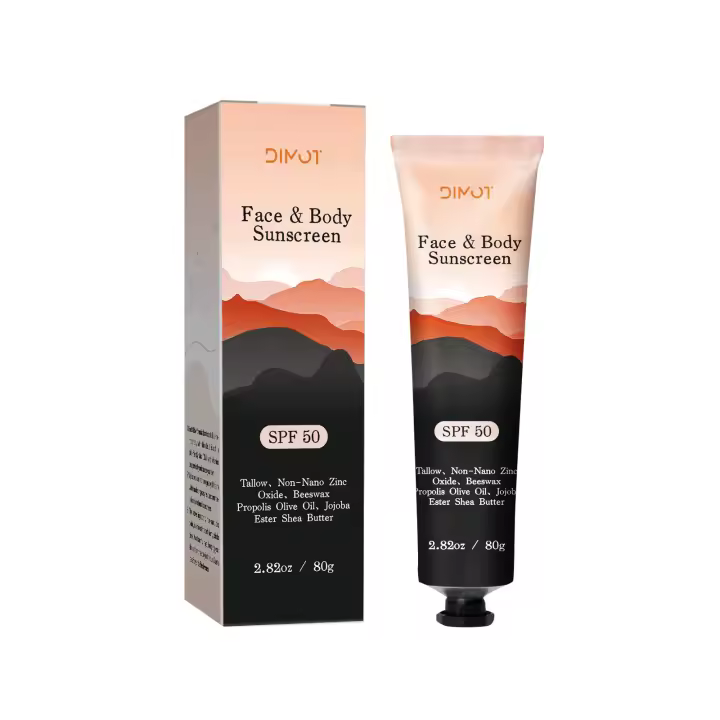 Protector Solar de Minerales SPF50/30+ Lote Solar Resistente al Agua para Cara y Cuerpo - 1