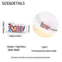 Cuentas colgantes de Plata de Ley 925, cuentas de amor infinito, pulsera Original para hacer joyas, regalo del Día de San Valentín - details 4