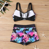 Nuevo traje de baño de dos piezas, bikini estampado de talla grande, traje de baño para mujer - details 8