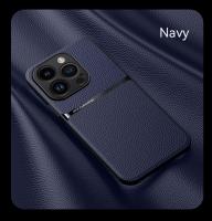 Funda de Cuero de Lujo para iPhone 15 14 Plus 13 12 11 Pro Xs Max XR X: Protección Completa Cubierta Trasera Silicona Magnética Resistente a Arañazos Compatible con Smartphones Hecha en China - details 11