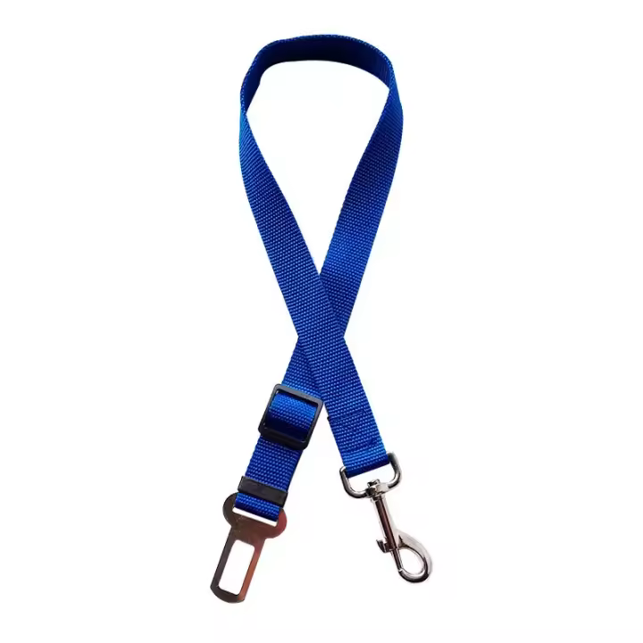 Cinturón de seguridad ajustable para perros y gatos, arnés con Clip de plomo, palanca de seguridad de tracción - 1