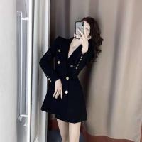 Vestidos De Mujer otoño nuevo Vestido De traje De negocios negro para Mujer Vestido De Mujer - details 16