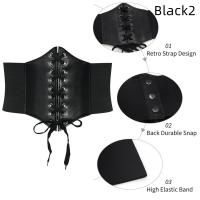 Corsé ancho Ultra Plus para mujer, faja de piel sintética, cinturón de cintura para niña, resistente, bajo el busto - details 1