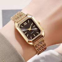 Nuevo Reloj informal con banda de acero para mujer, esfera cuadrada, reloj de pulsera de cuarzo para estudiante - details 1