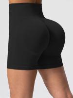 CHRLEISURE-pantalones cortos de Yoga acanalados sin costuras para mujer, mallas de motociclista de cintura alta, mallas deportivas ajustadas de entrenamiento elástico, ropa deportiva - details 11