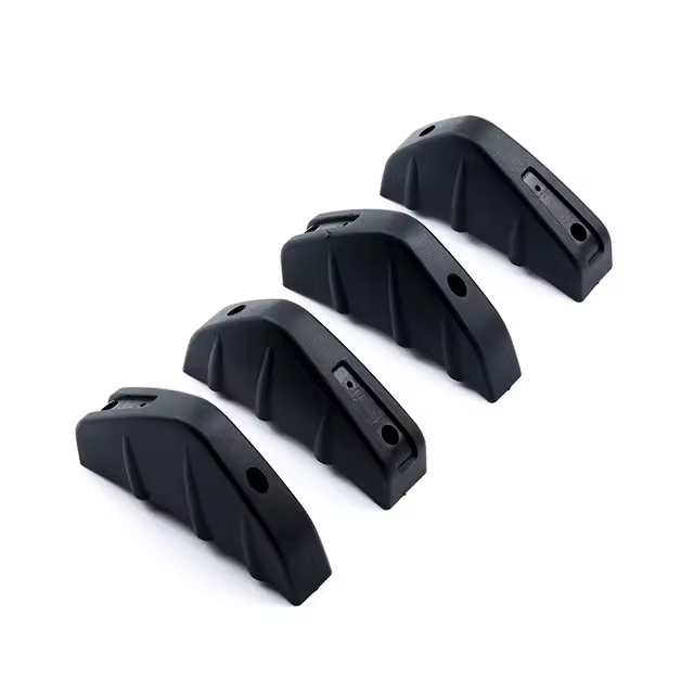 Alerón Trasero de Fibra de Carbono Patrón de Tiburón Modificado Estilo Universal para Coches 4pcs - 1