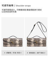 Bolso bandolera de un solo hombro de noche de moda de alta gama tejido a mano con patrón de serpiente para mujer - details 6