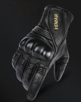 Guantes de cuero auténtico para motocicleta, manoplas Retro Vintage de invierno a prueba de viento, diseño táctil, malla transpirable a prueba de golpes, Palma antideslizante - details 0
