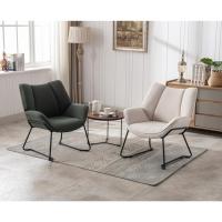 Sofá de Salón Moderno de Lino Estilo de Descanso con Brazo para Dormitorio - details 6