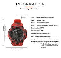 Reloj de Pulsera Electrónico de Moda para Hombres SHUNWAY Impermeable, Luz Nocturna, Deportes al Aire Libre, Camuflaje - details 7