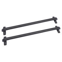 Universal Car Top Roof Rack Cross Bar Luggage Cargo Carrier,2 PCS Black Roof Bars Aluminum with Lock Suitable for 4/5 Door Cars - details 2