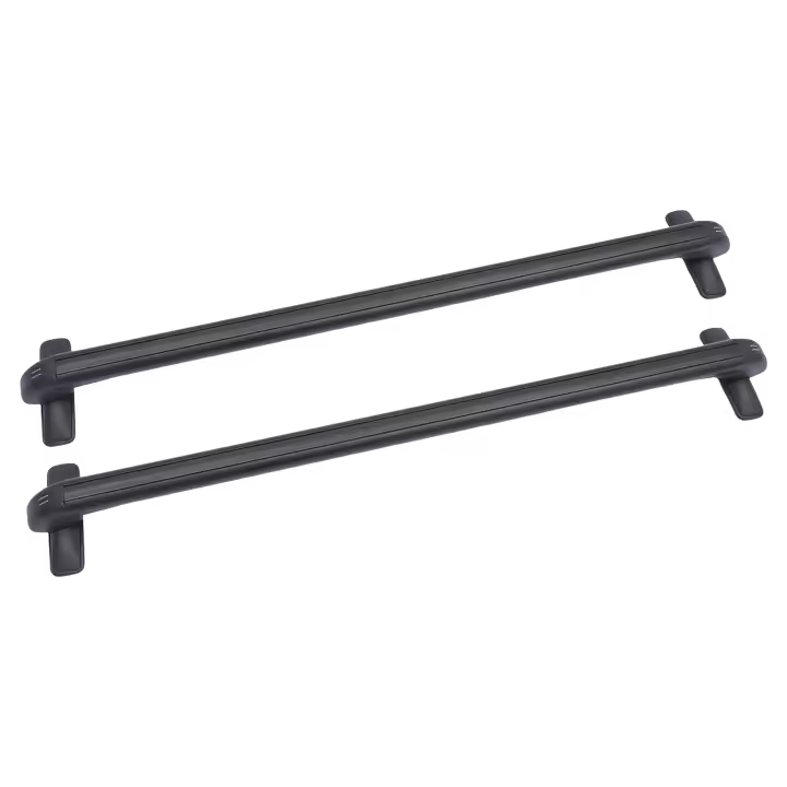 Universal Car Top Roof Rack Cross Bar Luggage Cargo Carrier,2 PCS Black Roof Bars Aluminum with Lock Suitable for 4/5 Door Cars - 1