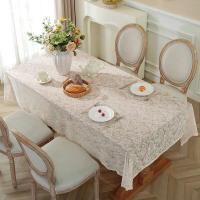 Romántico Ence estilo francés mesa de boda blanca, manteles de mesa de comedor, decoraciones de cocina - details 12