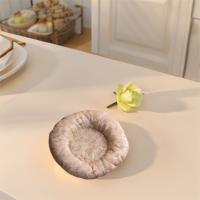 Almohadilla para tetera de tela Floral hecha a mano, elegante tapete para taza resistente al calor, almohadilla decorativa gruesa para taza de té, ceremonia del té - details 5