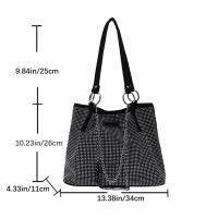 Bolso de Mano de Cuero PU de Gran Capacidad para Mujer Diseño de Lujo con Piedras Preciosas Bolso de Compras de Moda con Mango Superior - details 18