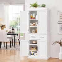 Armario de Almacenamiento Ajustable en Altura 183.5x76.5x40.5 cm Versátil para Cocina y Comedor - details 1