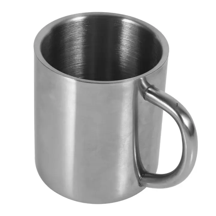 Taza portátil de doble pared de acero inoxidable para beber, 220ml, viaje, Camping, café, té, leche - 1