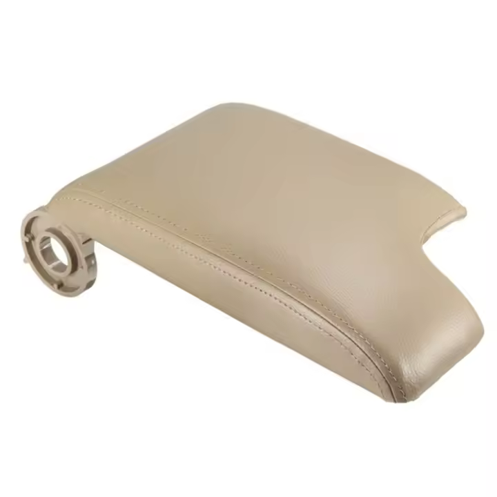 Reposabrazos de cuero piezas con placa de plástico para B-MW, E46, Serie 3, 1999-2005, color Beige - 1