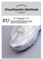 Nuevos Zapatos Casuales De Encaje Para Mujer, Zapatos De Tablero Transpirables De Malla - details 5